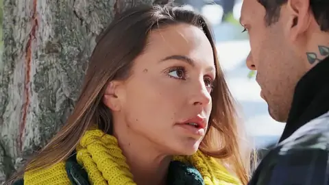 Abigail Mac is fully naked while in the woods