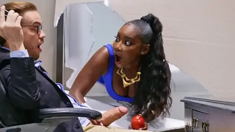 Stuck in a wall while a BWC tears up the ebony from behind