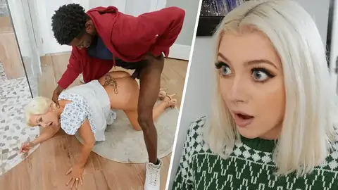 Platinum-Towheaded GILF is ravaged in the standing rear end style