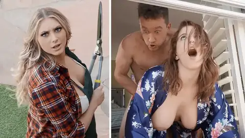 The gardener is whipping out his giant huge jism-shotgun