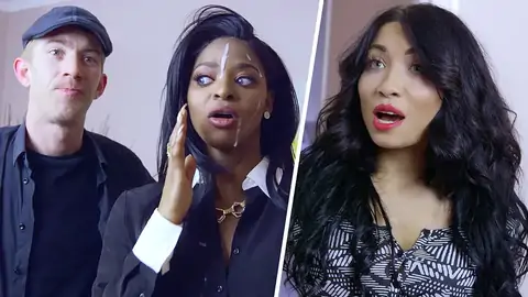 The dark-hued real estate agent is providing a ORAL JOB to a BWC